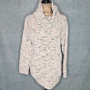 Jessica Simpson Speckled Cowl Neck Sweater